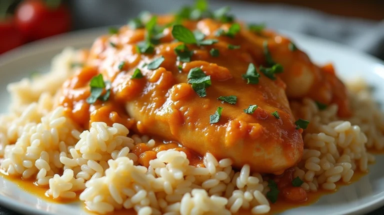 Smothered Chicken & Rice
