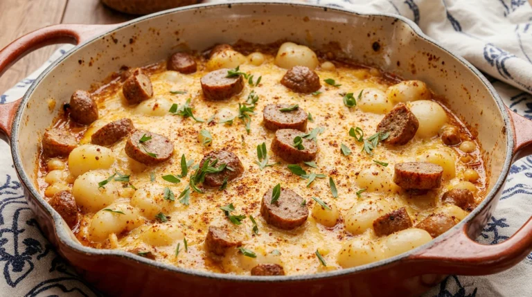Cheesy Ranch Potatoes and Smoked Sausage