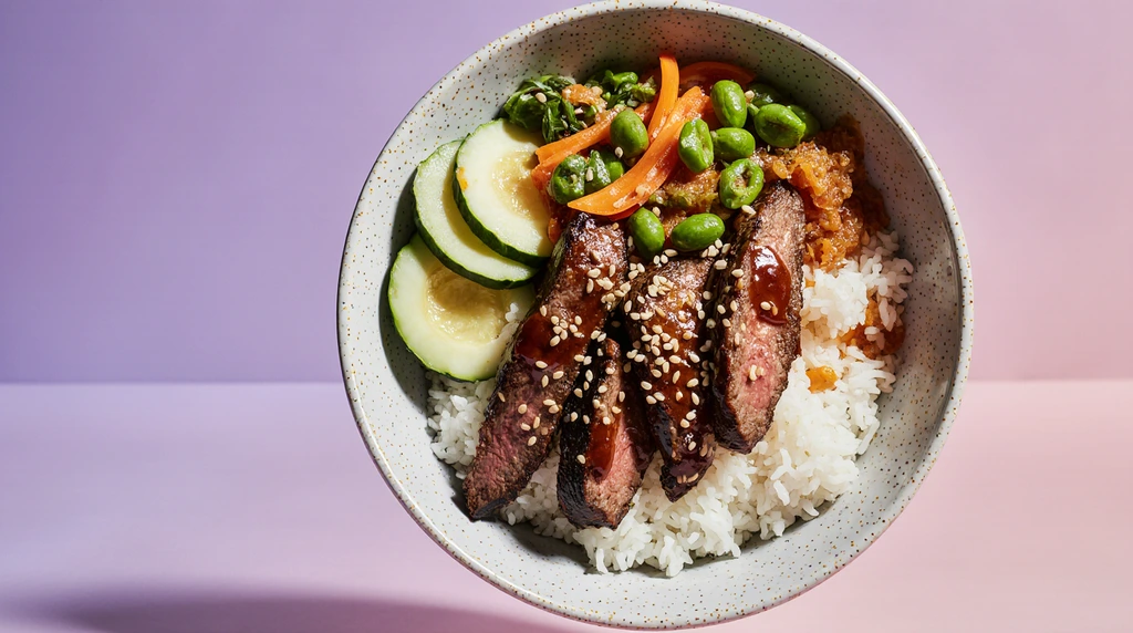 Korean BBQ Steak Rice 