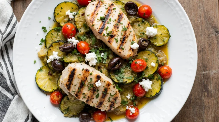 Mediterranean Chicken and Zucchini