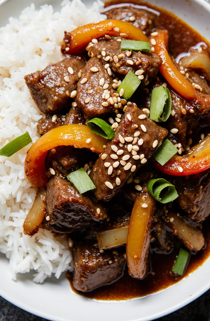 Chinese Pepper Steak with Onions