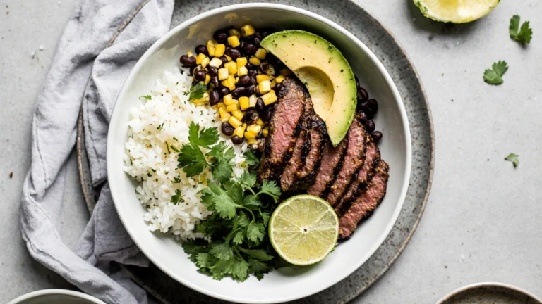 Cilantro Lime Steak Bowls