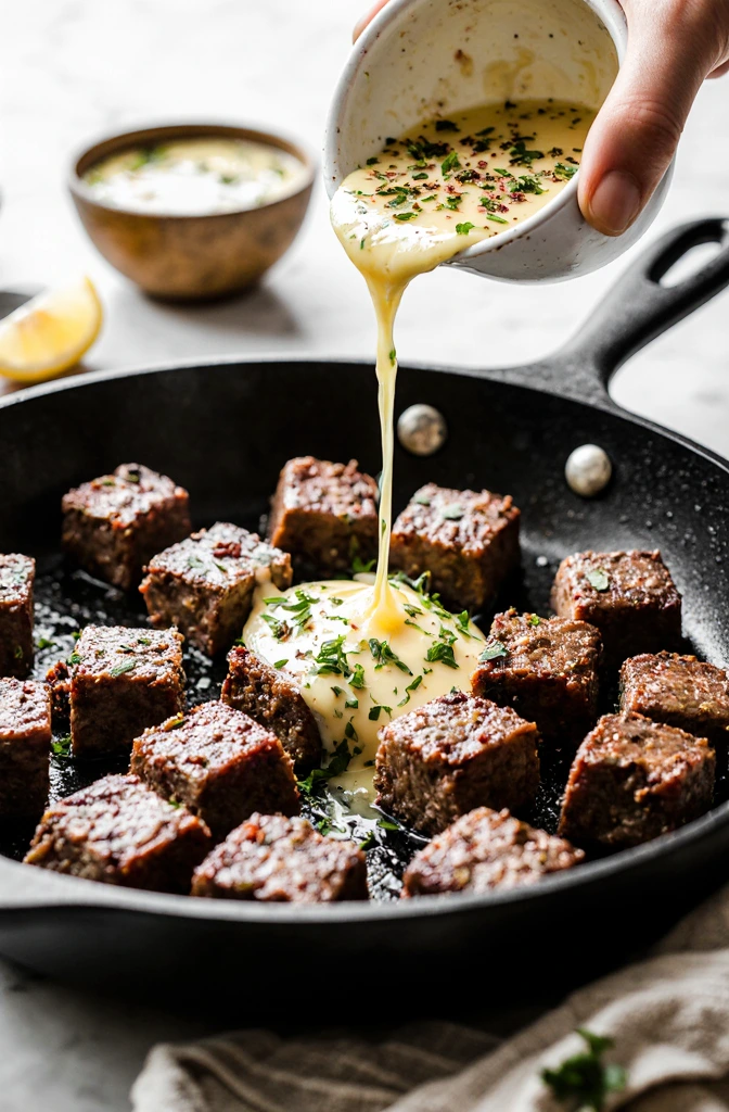 Cowboy Butter Steak Bites