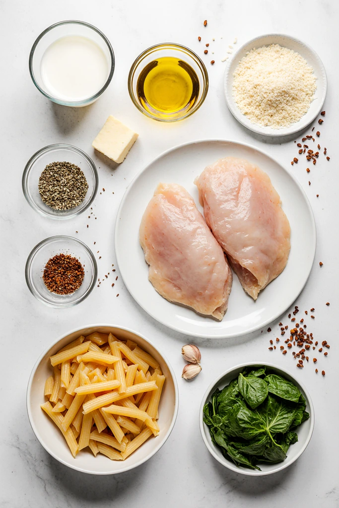 Garlic Parmesan Chicken Pasta recipe