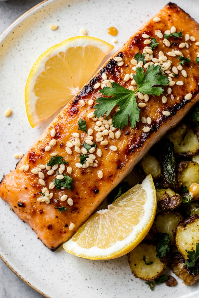 Honey Garlic Glazed Salmon