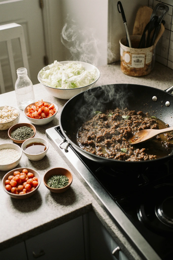 beef mince and cabbage recipes