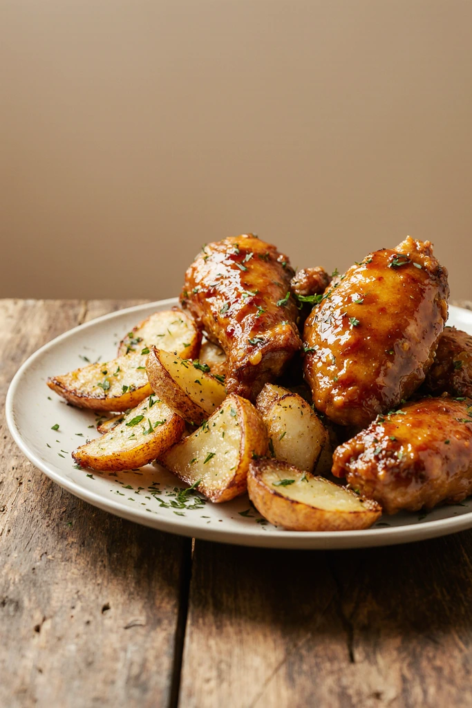 Chicken Wings with Crispy Potatoes – Quick Dinner You’ll Crave