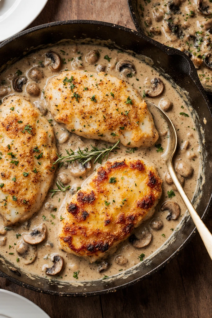 Creamy Mushroom Chicken Recipe