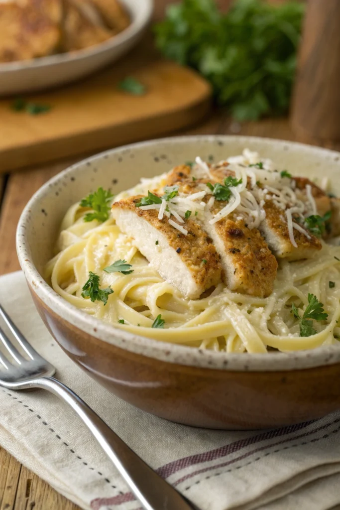 easy parmesan chicken pasta 