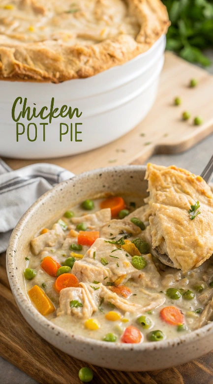Slow Cooker Chicken Pot Pie
