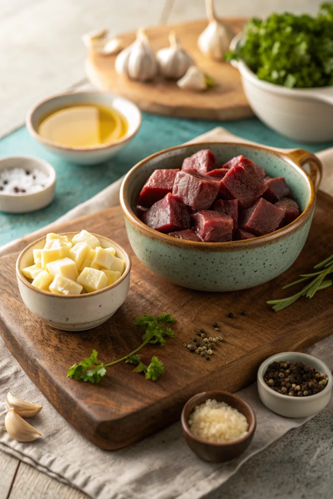 Slow Cooker Garlic Butter Beef Bites