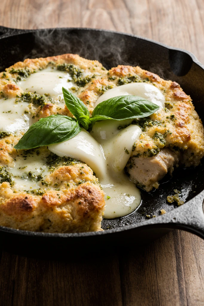 Chicken Pesto Pan Bread