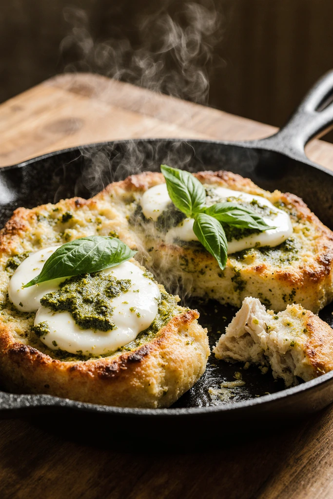 Chicken Pesto Pan Bread