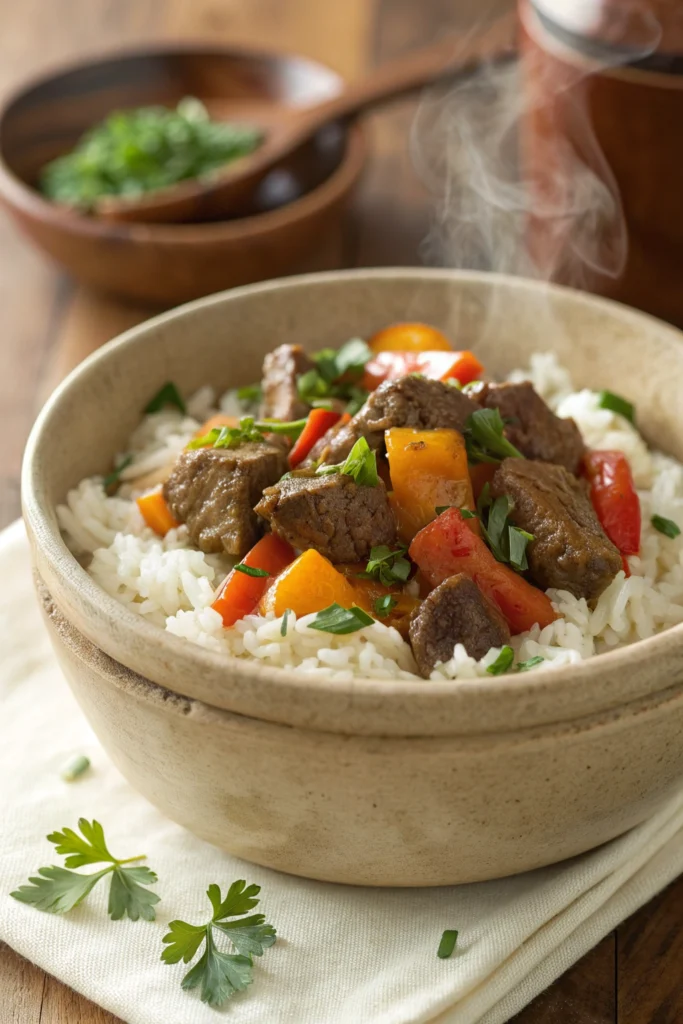 beef and rice recipes 