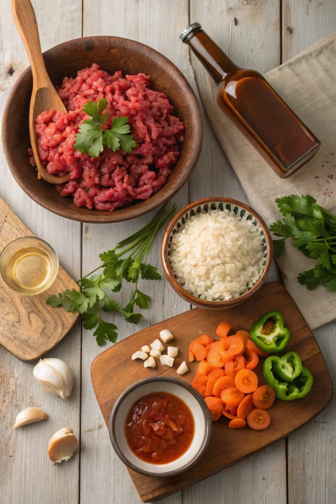 beef and rice recipes