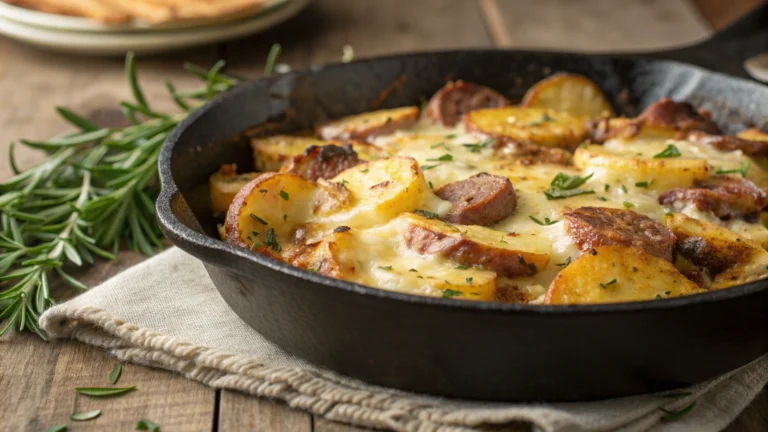 cheesy ranch potatoes and sausage