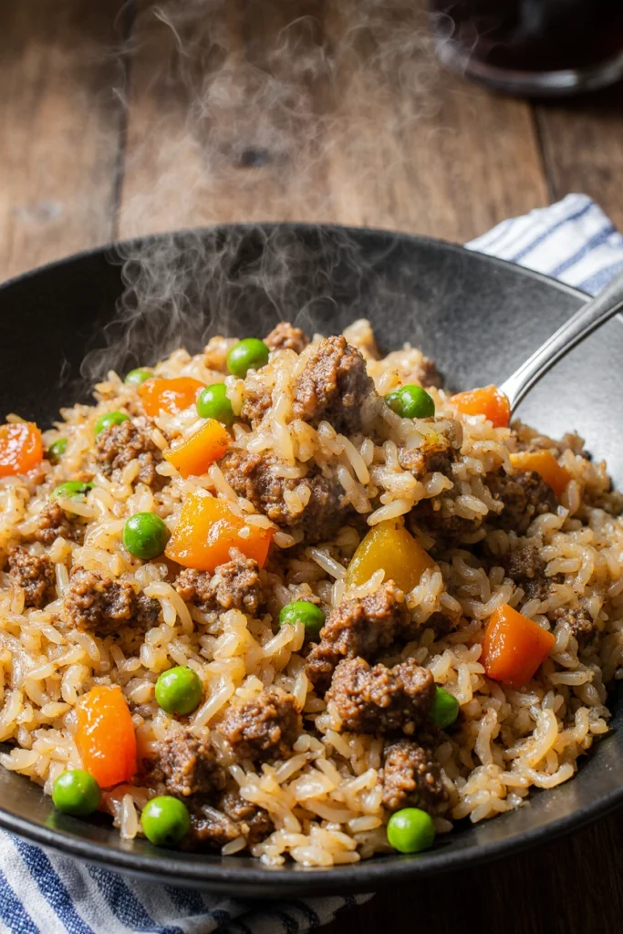 recipes with ground beef and rice