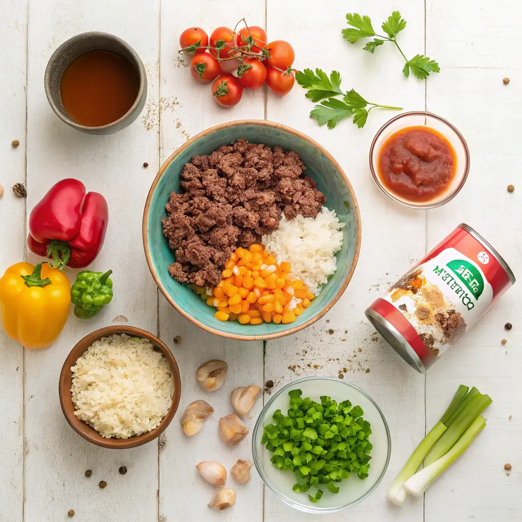 recipes with ground beef and rice