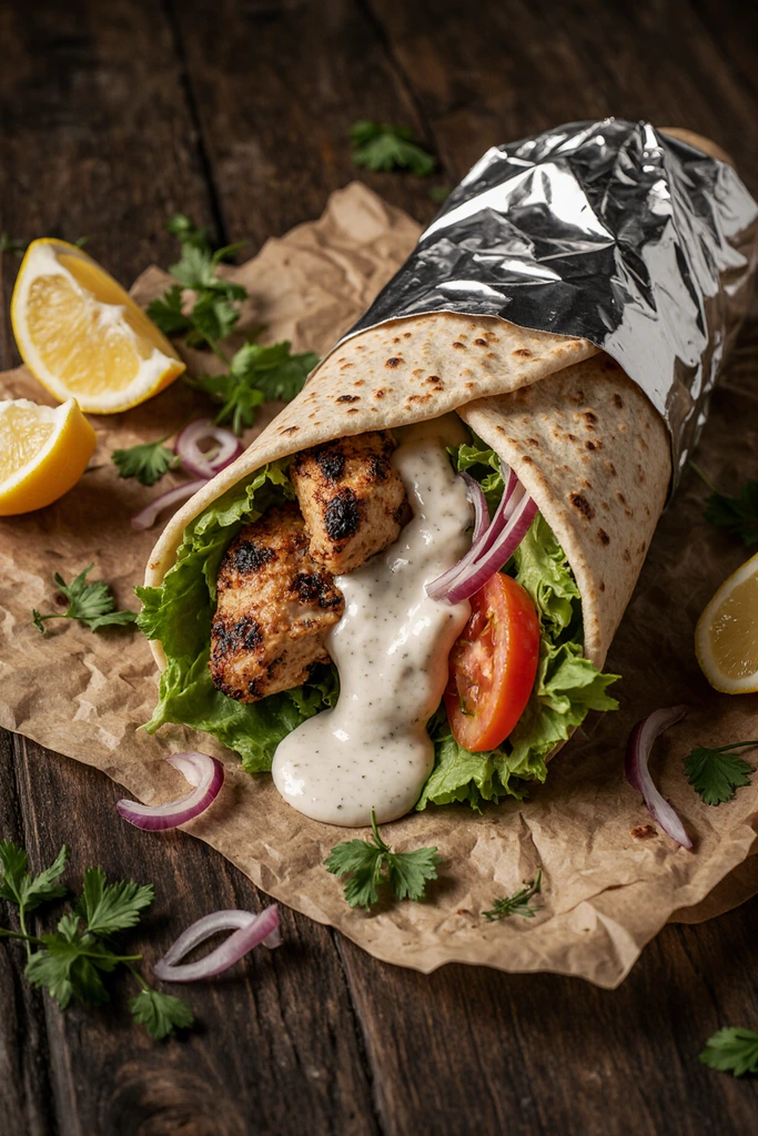 Chicken Shawarma with Garlic Sauce