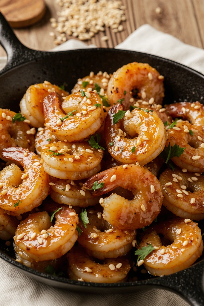 High-Protein Honey Garlic Shrimp
