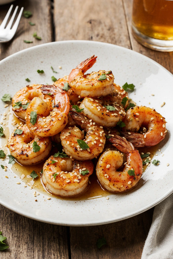 High-Protein Honey Garlic Shrimp